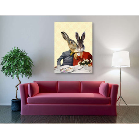 Image of 'Ladies Gossiping' by Fab Funky, Giclee Canvas Wall Art