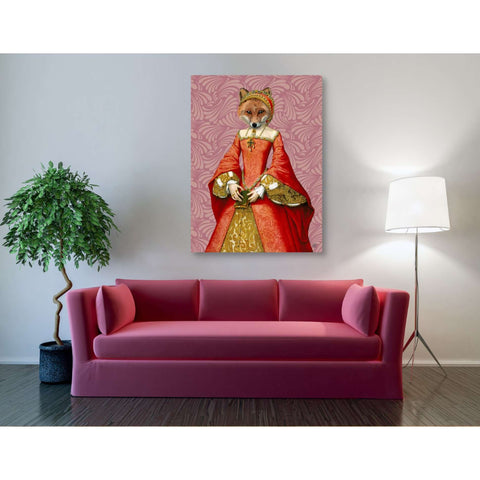 Image of 'Fox Queen' by Fab Funky, Giclee Canvas Wall Art