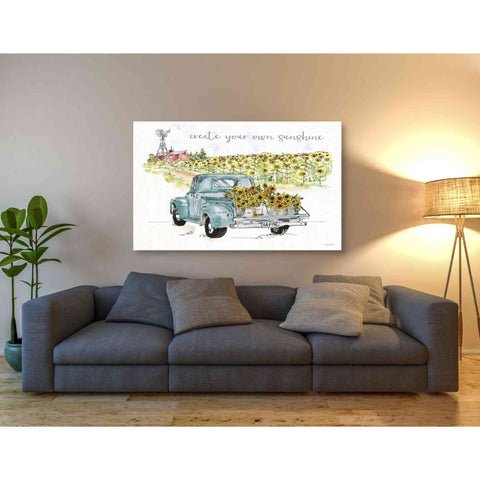 Image of 'Sunflower Fields VI' by Anne Tavoletti, Canvas Wall Art,54 x 40