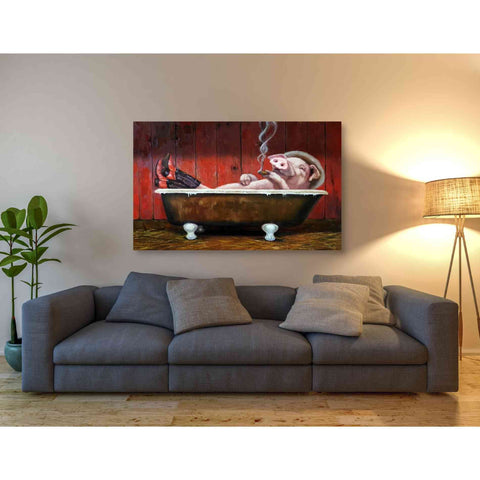 Image of 'Hog Heaven' by Lucia Heffernan, Canvas Wall Art,54 x 40