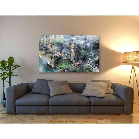Image of 'London Green - Big Ben' by Mark Lague, Canvas Wall Art,54 x 40