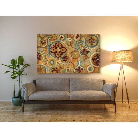 Image of 'Burnt Paisley and Mandalas' by Silvia Vassileva, Canvas Wall Art,60 x 40