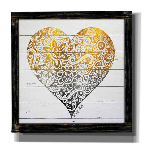 Image of 'Zen Season's Greeting Heart' by Cindy Jacobs, Giclee Canvas Wall Art