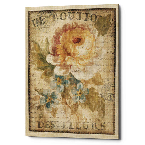 Image of 'Parisian Flowers I' by Danhui Nai, Canvas Wall Art