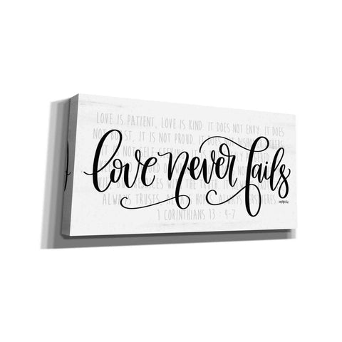 Image of 'Love Never Fails' by Imperfect Dust, Giclee Canvas Wall Art