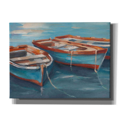 Image of 'Tethered Row Boats II' by Ethan Harper Canvas Wall Art,Size B Landscape