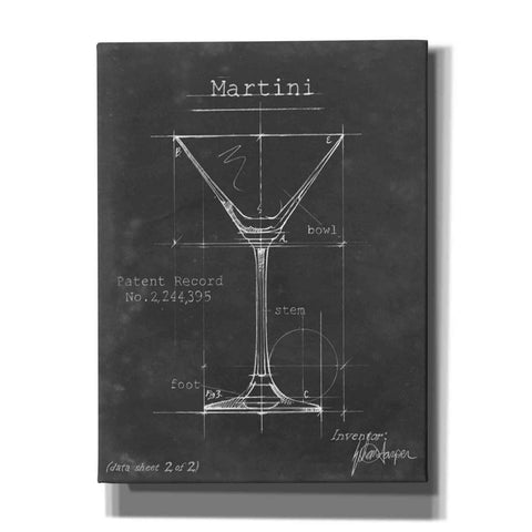 Image of 'Barware Blueprint V' by Ethan Harper Canvas Wall Art,Size C Portrait