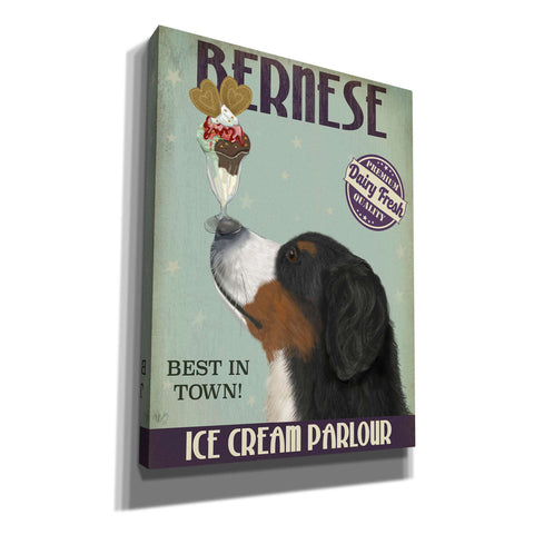 Image of 'Bernese Ice Cream,' by Fab Funky, Giclee Canvas Wall Art
