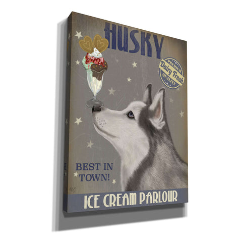 Image of 'Husky Ice Cream,' by Fab Funky, Giclee Canvas Wall Art
