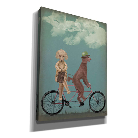 Image of 'Poodle Tandem,' by Fab Funky, Giclee Canvas Wall Art