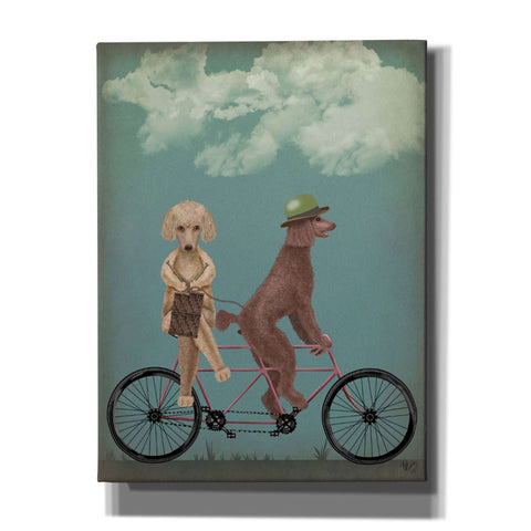 Image of 'Poodle Tandem,' by Fab Funky, Giclee Canvas Wall Art