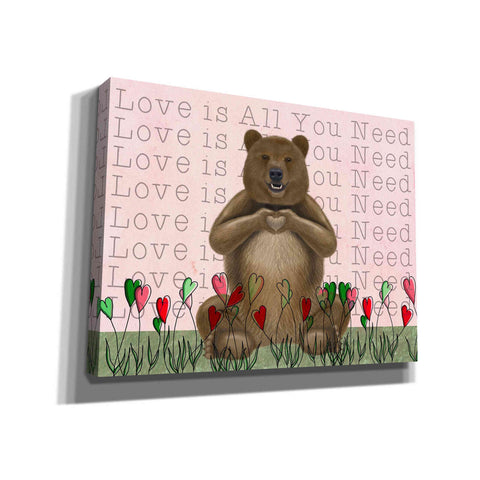 Image of 'Love is in the Air Collection A' by Fab Funky Giclee Canvas Wall Art