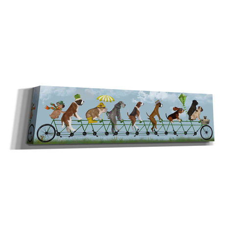 Image of 'Mutley Crew on Tandem' by Fab Funky Canvas Wall Art