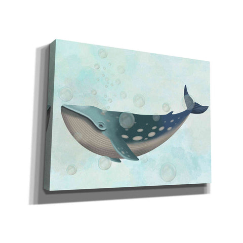 Image of 'Whale Bubbles 1' by Fab Funky Giclee Canvas Wall Art