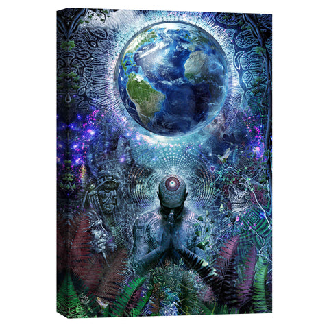 Image of 'Gratitude for the Earth and Sky' by Cameron Gray, Canvas Wall Art,18x26