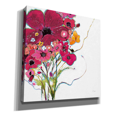 Image of 'Crazy Daisy Pink' by Jan Griggs, Giclee Canvas Wall Art