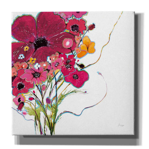 Image of 'Crazy Daisy Pink' by Jan Griggs, Giclee Canvas Wall Art
