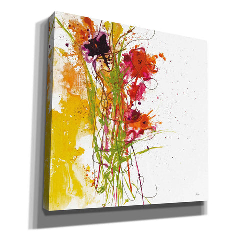 Image of 'Flower Tango on White' by Jan Griggs, Giclee Canvas Wall Art