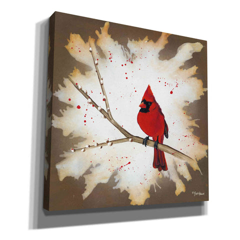 Image of 'Weathered Friends - Cardinal' by Britt Hallowell, Canvas Wall Art,Size 1 Square