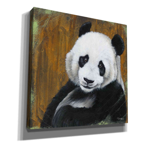 Image of 'Panda Smile' by Britt Hallowell, Canvas Wall Art,Size 1 Square