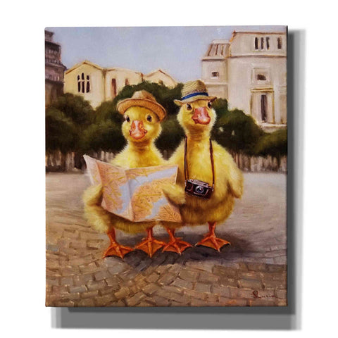 Image of 'Tourists' by Lucia Heffernan, Canvas Wall Art,Size C Portrait