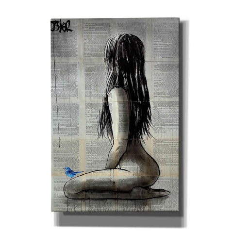 Image of 'Bluebird Whisper' by Loui Jover, Canvas Wall Art