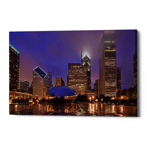 Image of 'The Bean in Autumn Rain,' Canvas Wall Art