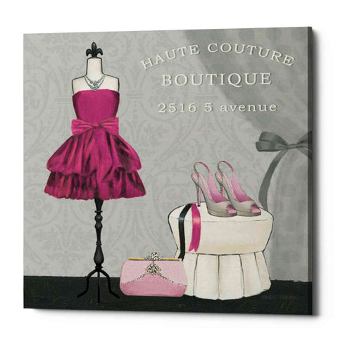 Image of 'Dress Fitting Boutique Sq II' by Marco Fabiano, Canvas Wall Art