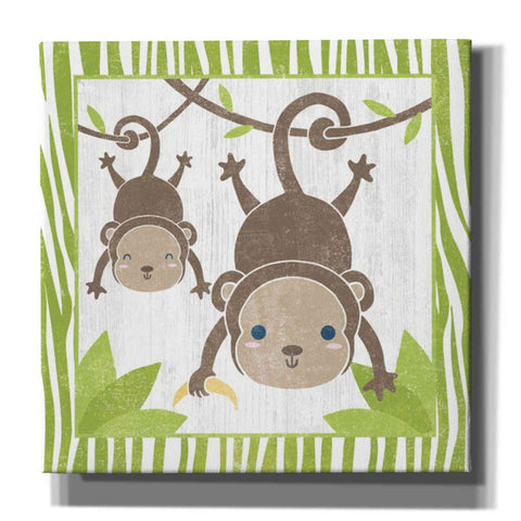 Image of 'Safari Fun Monkey' by Moira Hershey, Canvas Wall Art