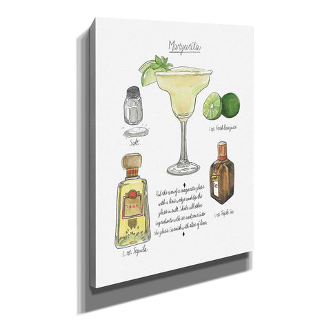 Image of 'Classic Cocktail - Margarita" by Naomi McCavitt. McCavitt Giclee Canvas Wall Art