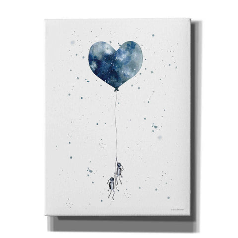 Image of 'Heart on Balloon' by Rachel Nieman, Canvas Wall Art,Size C Portrait