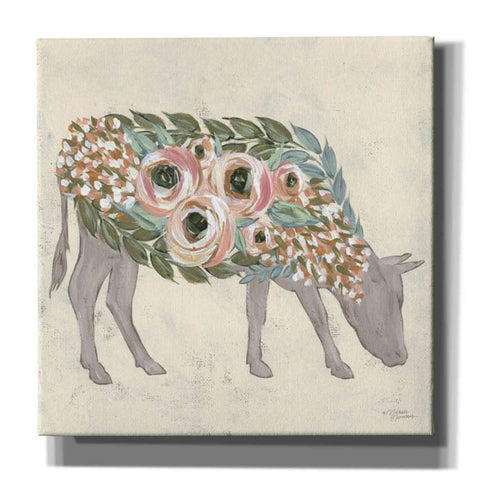 Image of 'Annabelle the Cow' by Michele Norman, Canvas Wall Art,Size 1 Sqaure