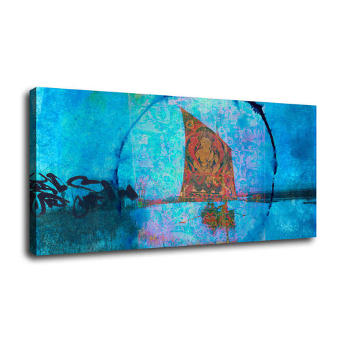Image of 'Buddhist Sailboat' by Elena Ray Canvas Wall Art