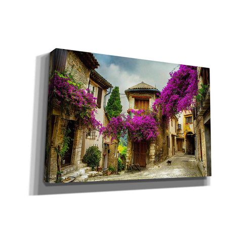 Image of 'Bougainvillea' Canvas Wall Art,Size A Landscape
