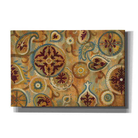 Image of 'Burnt Paisley and Mandalas' by Silvia Vassileva, Canvas Wall Art,Size 1 Square