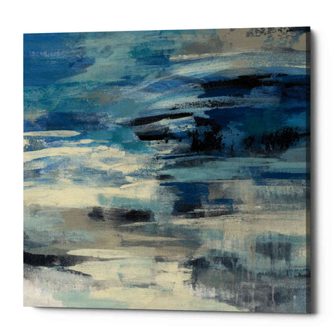 Image of 'Indigo Wave' by Silvia Vassileva, Canvas Wall Art,Size 1 Square