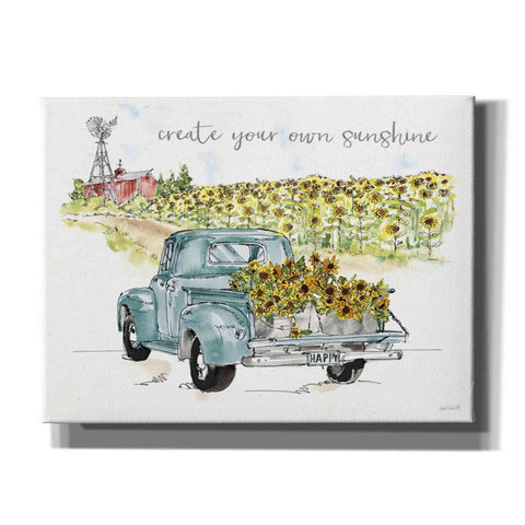 Image of 'Sunflower Fields VI' by Anne Tavoletti, Canvas Wall Art