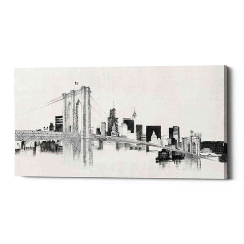 Image of 'Skyline Crossing Silver' by Avery Tillmon, Canvas Wall Art
