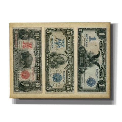 Image of 'Antique Currency VI' by Vision Studio Giclee Canvas Wall Art