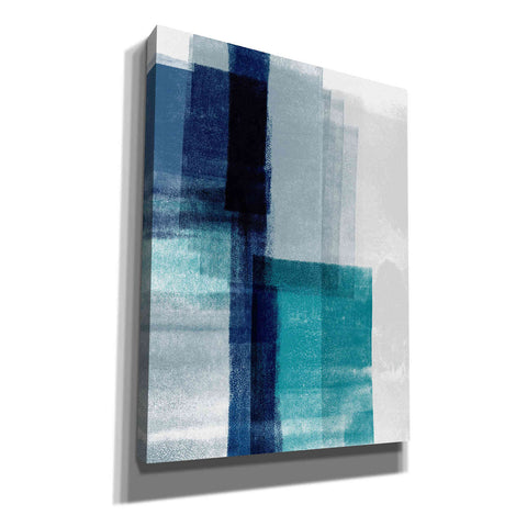Image of 'Blue Abstract V' by Linda Woods, Canvas Wall Art