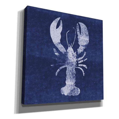 Image of 'Indigo Lobster' by Linda Woods, Canvas Wall Art