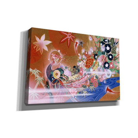 Image of 'Flowers Peacock' by Zigen Tanabe, Giclee Canvas Wall Art