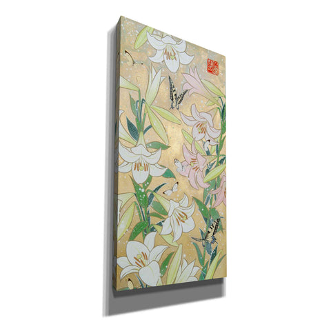 Image of 'Lily and Butterfly' by Zigen Tanabe, Giclee Canvas Wall Art