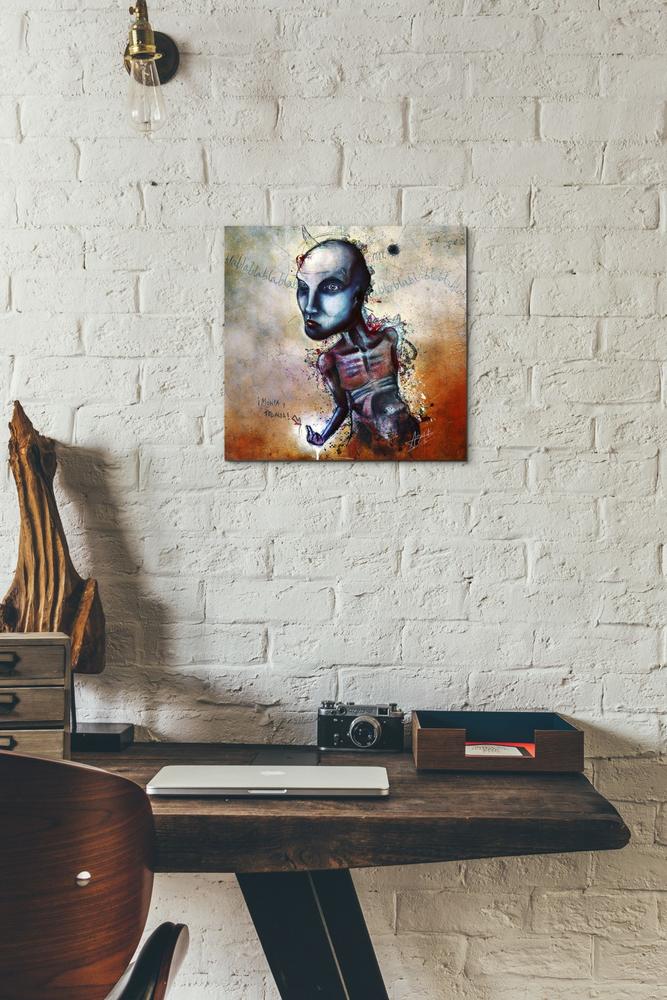 'Shut Up' by Mario Sanchez Nevado, Canvas Wall Art,12x12
