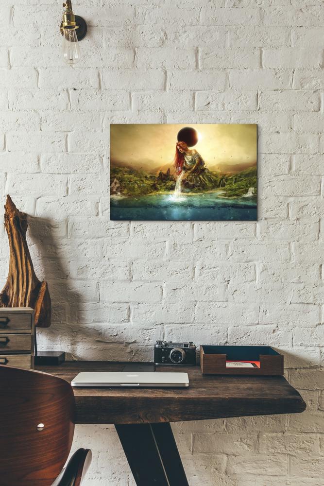 'Fountain of Eternity' by Mario Sanchez Nevado, Canvas Wall Art,12x18