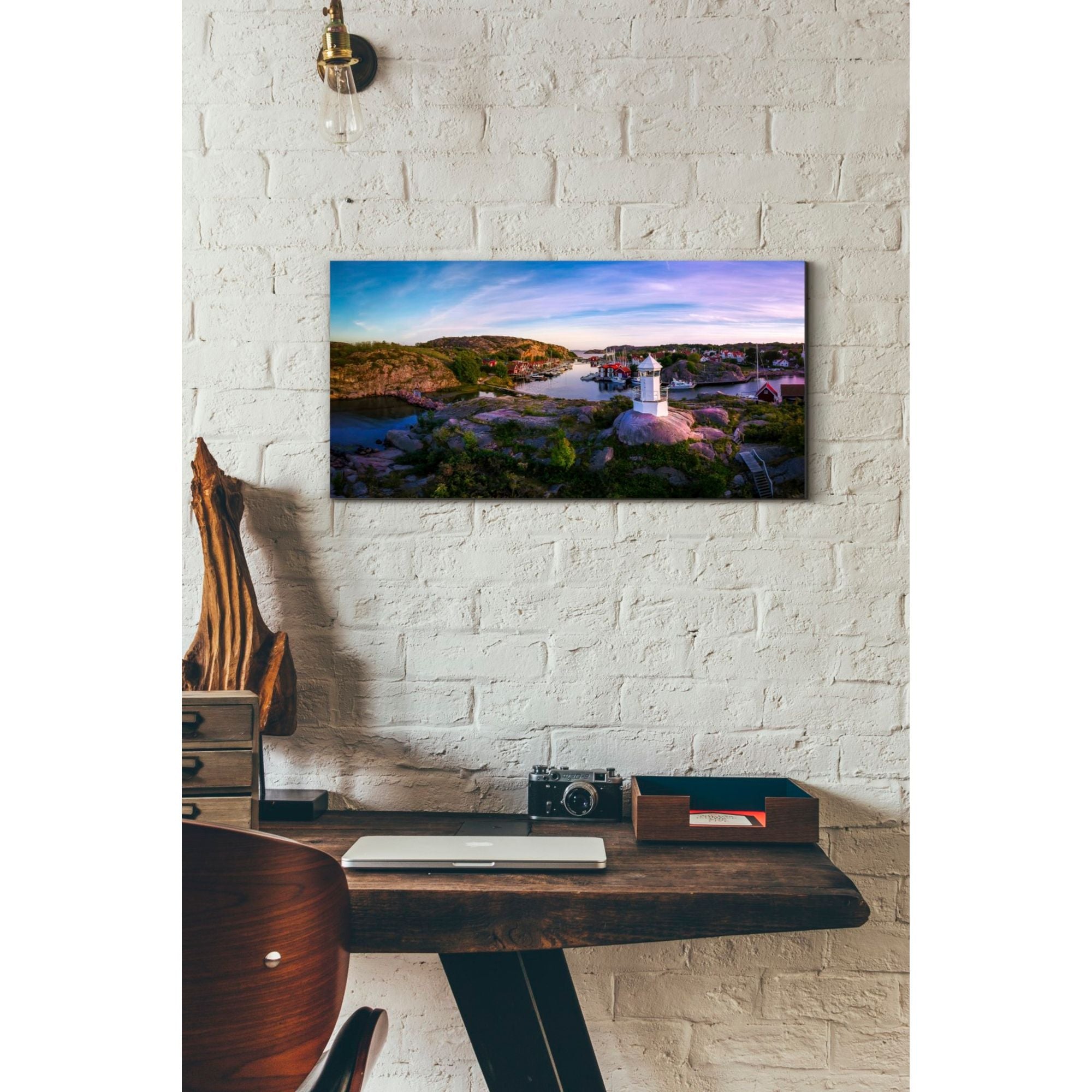 'Sunset Over Old Fishing Port' by Nicklas Gustafsson, Canvas Wall,12x24