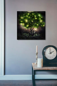 'Dear Darkness' by Mario Sanchez Nevado, Canvas Wall Art,18x18