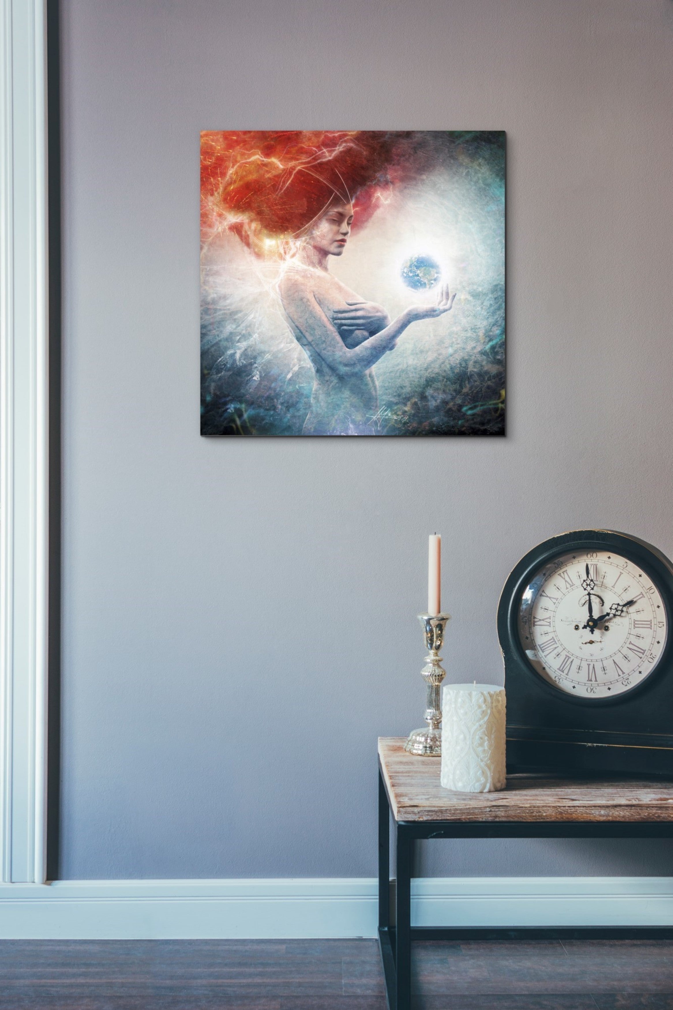 'Living Frequencies' by Mario Sanchez Nevado, Canvas Wall Art,18x18