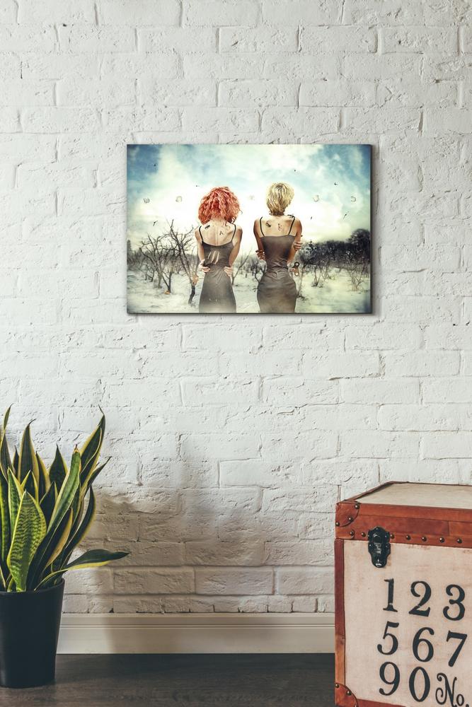 'Conversation' by Mario Sanchez Nevado, Canvas Wall Art,18x26