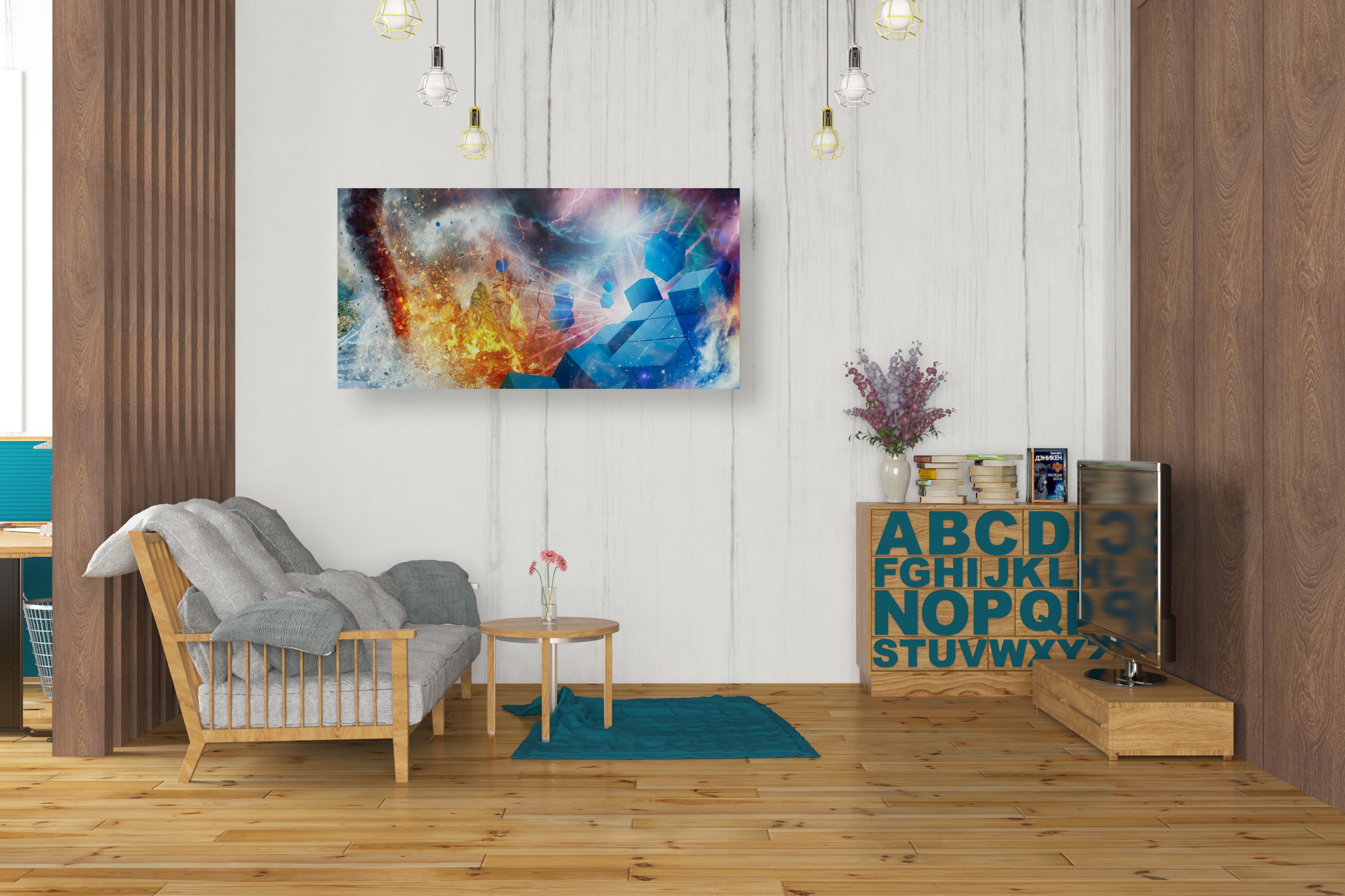 'Press Start Part 2' by Mario Sanchez Nevado, Canvas Wall Art,20x40